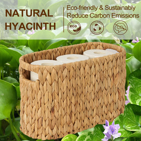 FairyHaus compact design saves space while holding six rolls of toilet paper.