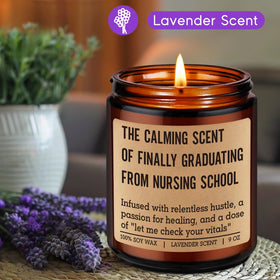 Fairy's Gift Candle jar demonstrates clean, even burn suitable for home or office.