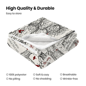 FAIVHSO blanket in a reading nook for relaxing warmth.