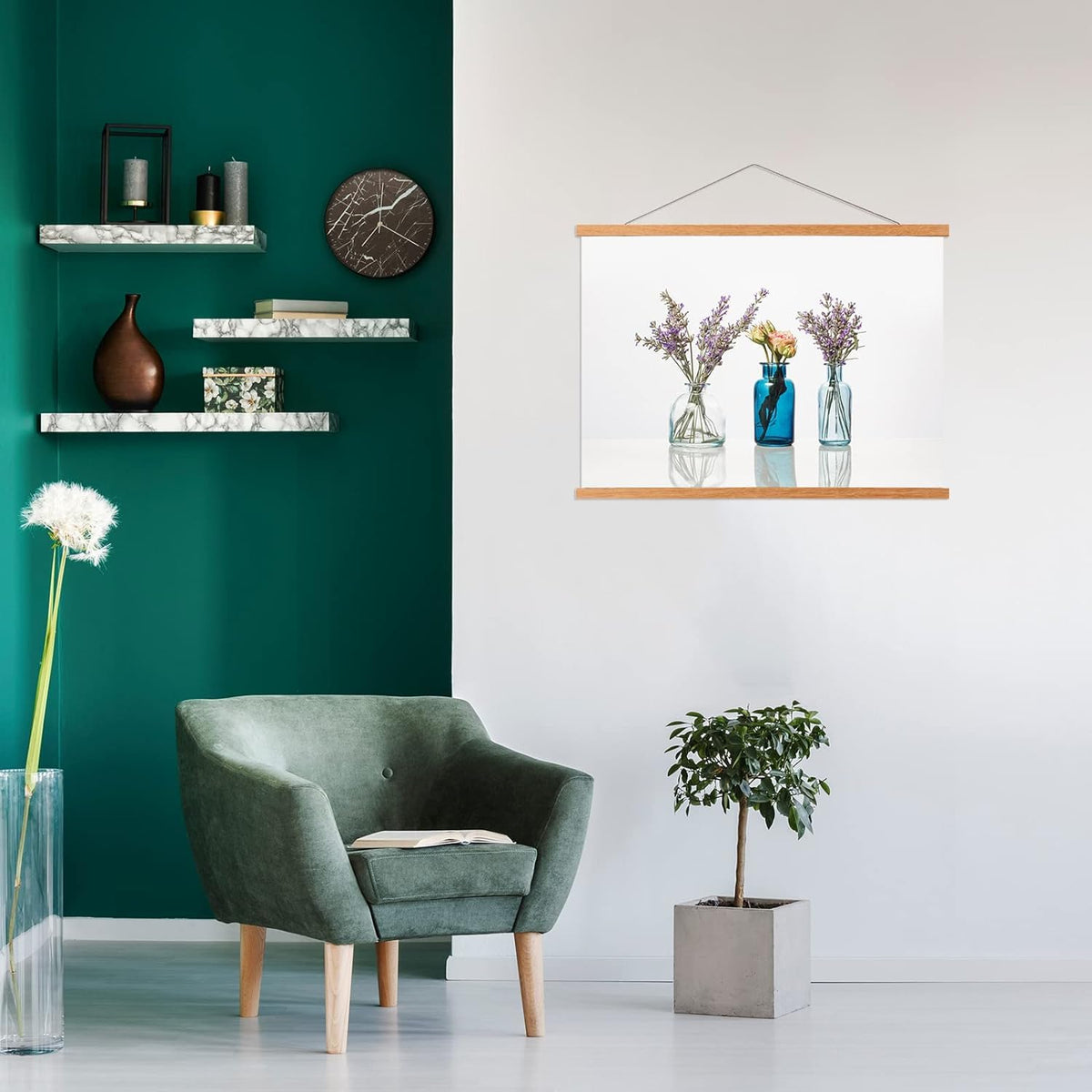 FALAMON magnetic frame compatible with posters under 48 inches