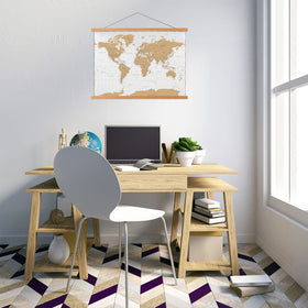 Slim, secure poster display without thick mats or tapes.