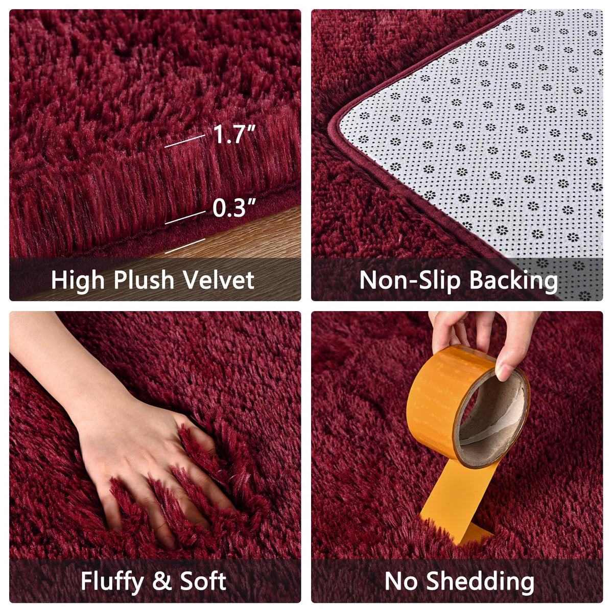 FALARK rug ideal for kids' rooms with soft safe play surface