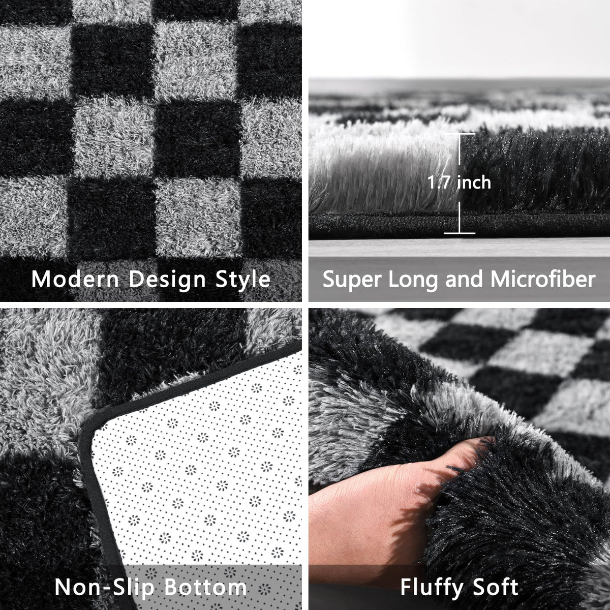 FALARK rug living room decor enhances cozy, contemporary vibes.