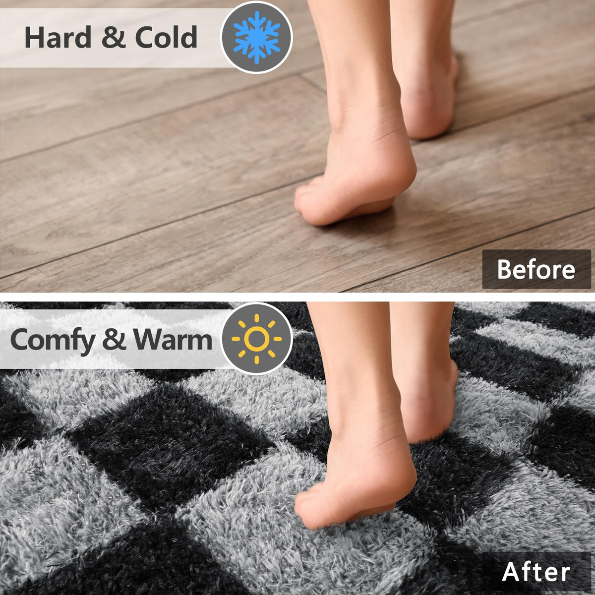FALARK rug nursery or kids room adds soft surface for playtime.