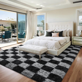 FALARK rug soft pile closeup highlights plush comfort underfoot.
