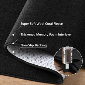 FALARK washable fleece material offers easy cleanups and stain resistance.