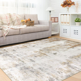 famibay beige-camel tone area rug complements diverse decor