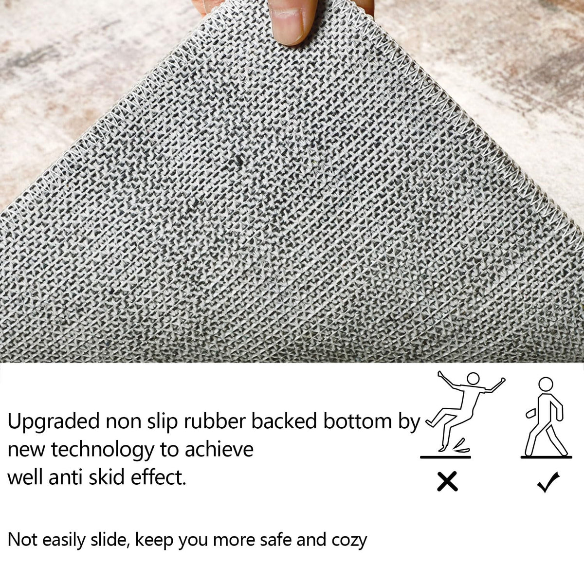 famibay folded-packaging area rug arrives with temporary creases