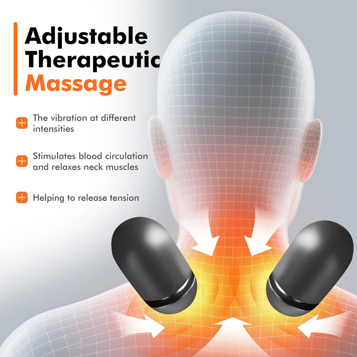 Ergonomic memory foam supports the neck for all-day comfort.