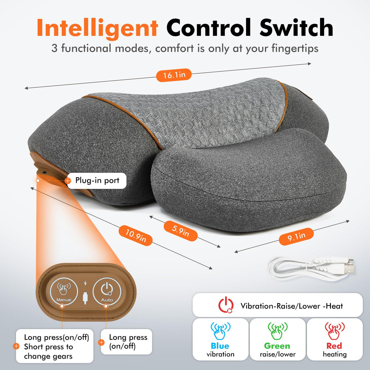 FAMKCY travel-ready-compact design enables easy neck relief on the go