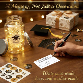 FAMNONE graduation cap table decor adds festive caps for a celebratory table display.