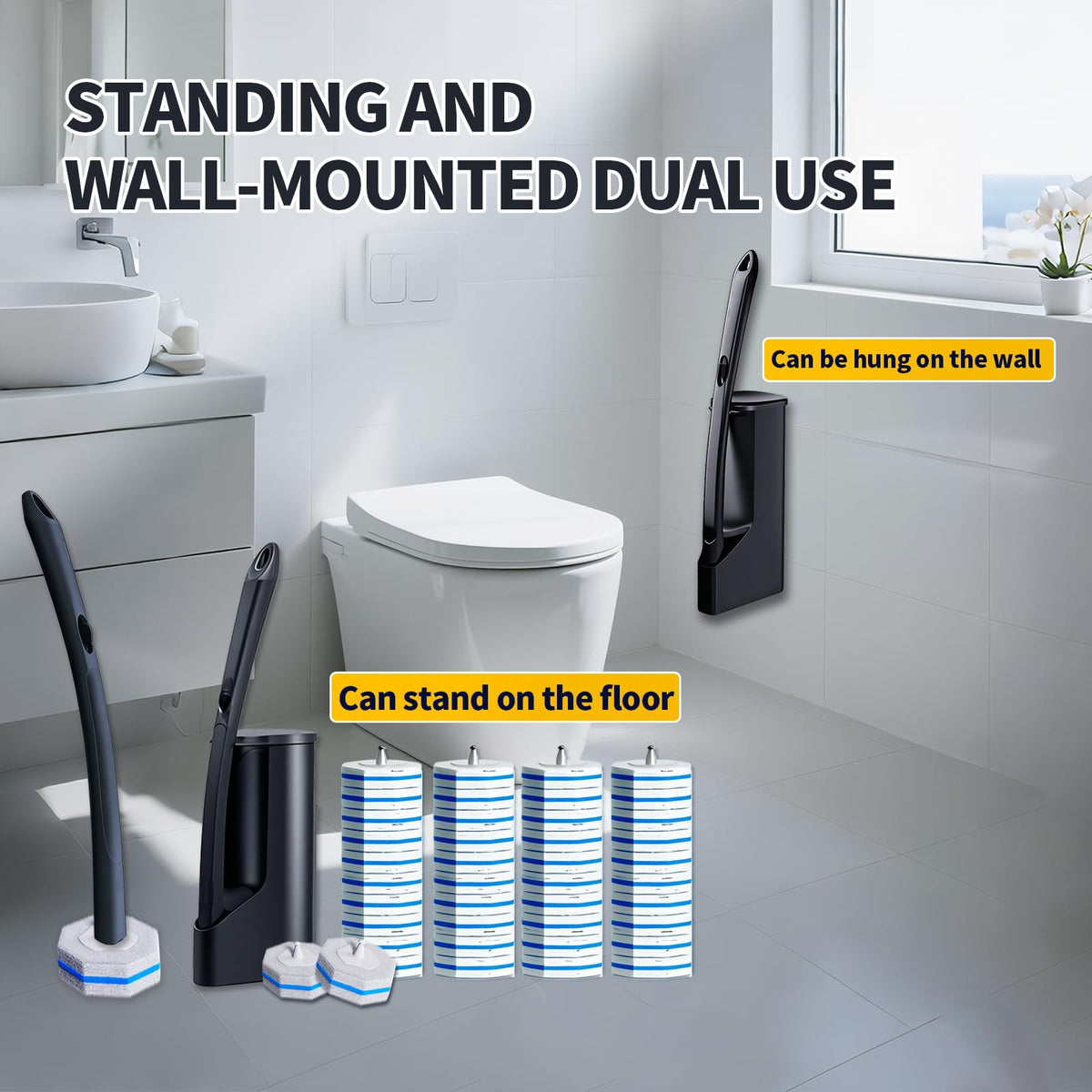 FAMYLI 40-refill pack provides convenient, hygienic replacement heads.