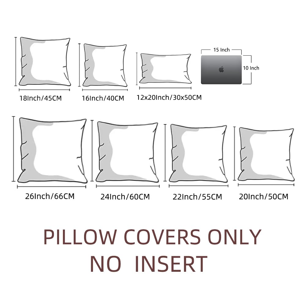 Fancy Homi 18-inch square pillow cover fits standard inserts.
