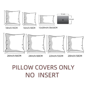 Fancy Homi 18-inch square pillow cover fits standard inserts.