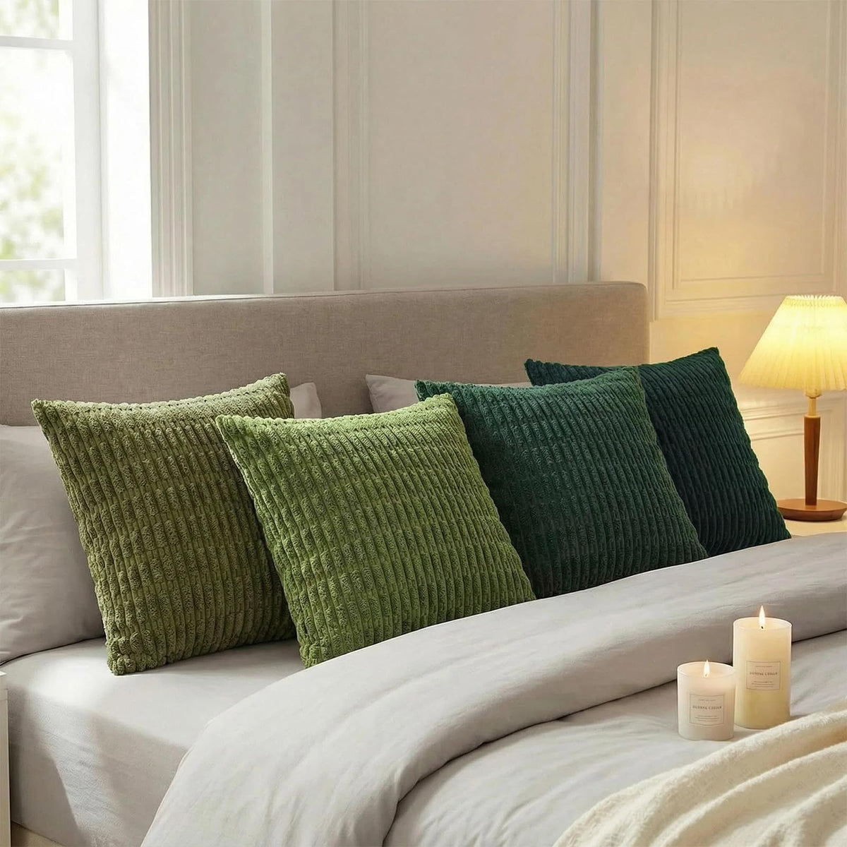 Fancy Homi hidden zipper pillow cover for a clean seam.