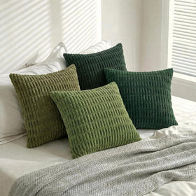 Fancy Homi striped design pillow cover adds chic texture to sofas.