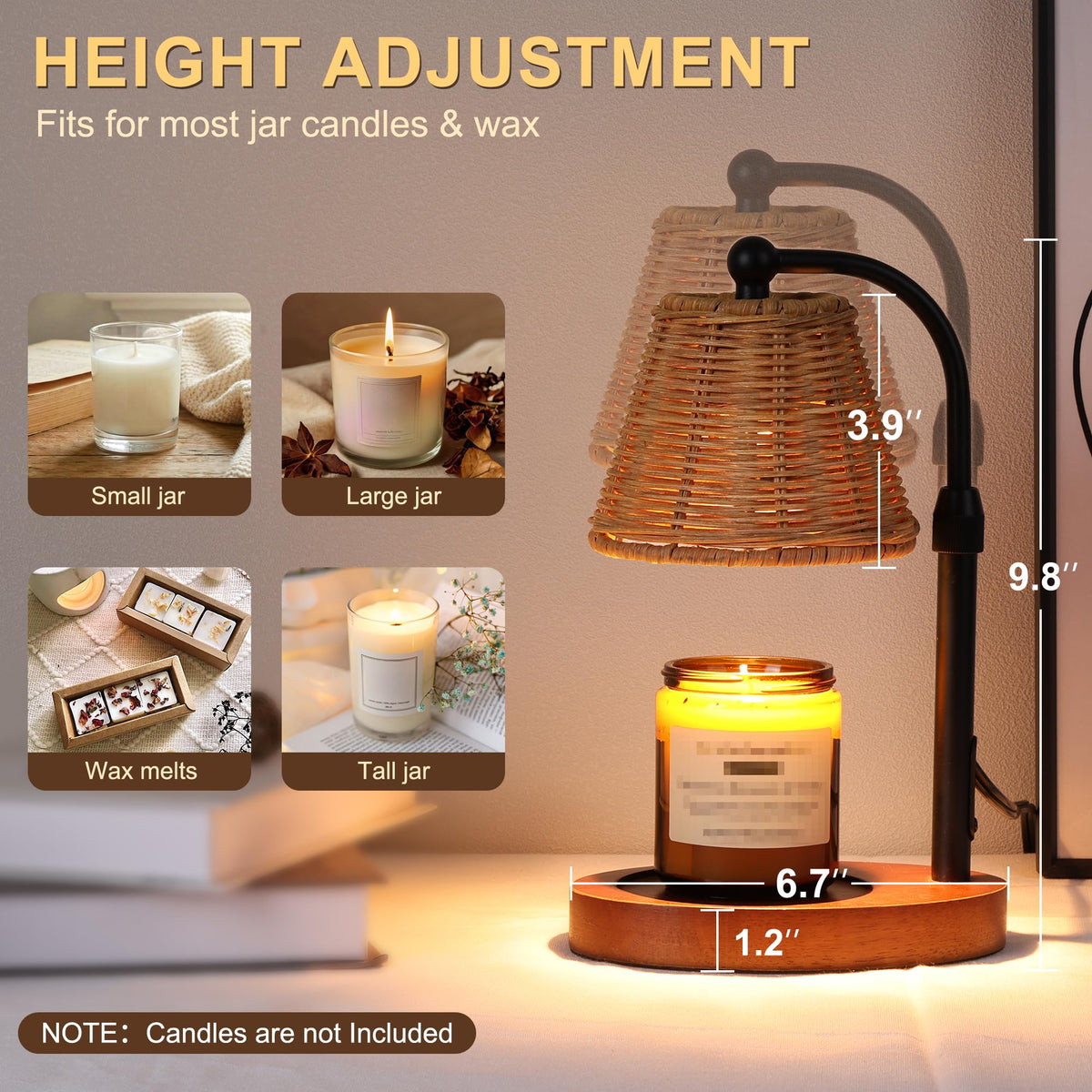 FancyPlus candle warmer in office setup saving space with style