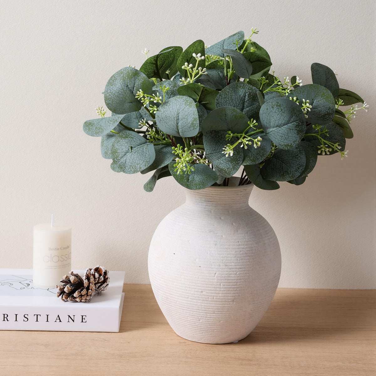 FancyPlus farmhouse vase complements multiple decor styles in any room