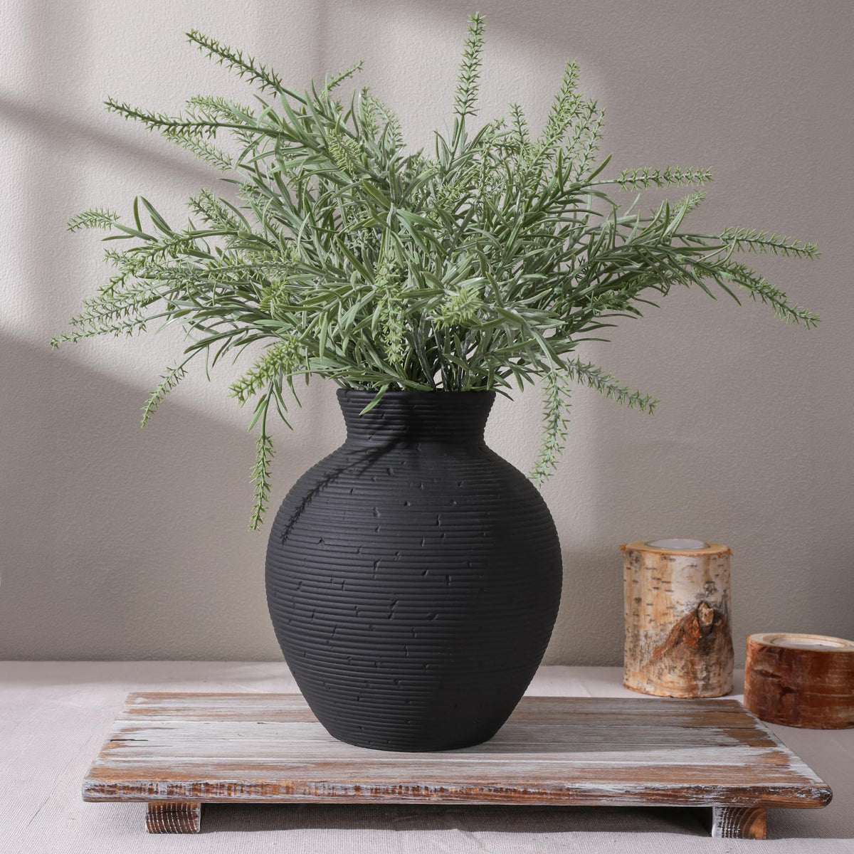 FancyPlus ceramic vase close-up shows matte frosted glaze and rustic texture