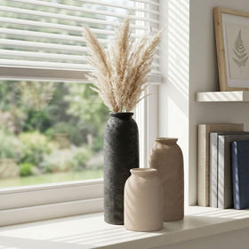 FancyPlus Ceramic Vase Set of 3 three vases displayed together.