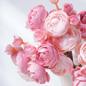 FancyPlus dusty rose silk flowers ideal for elegant indoor décor and wedding accents.