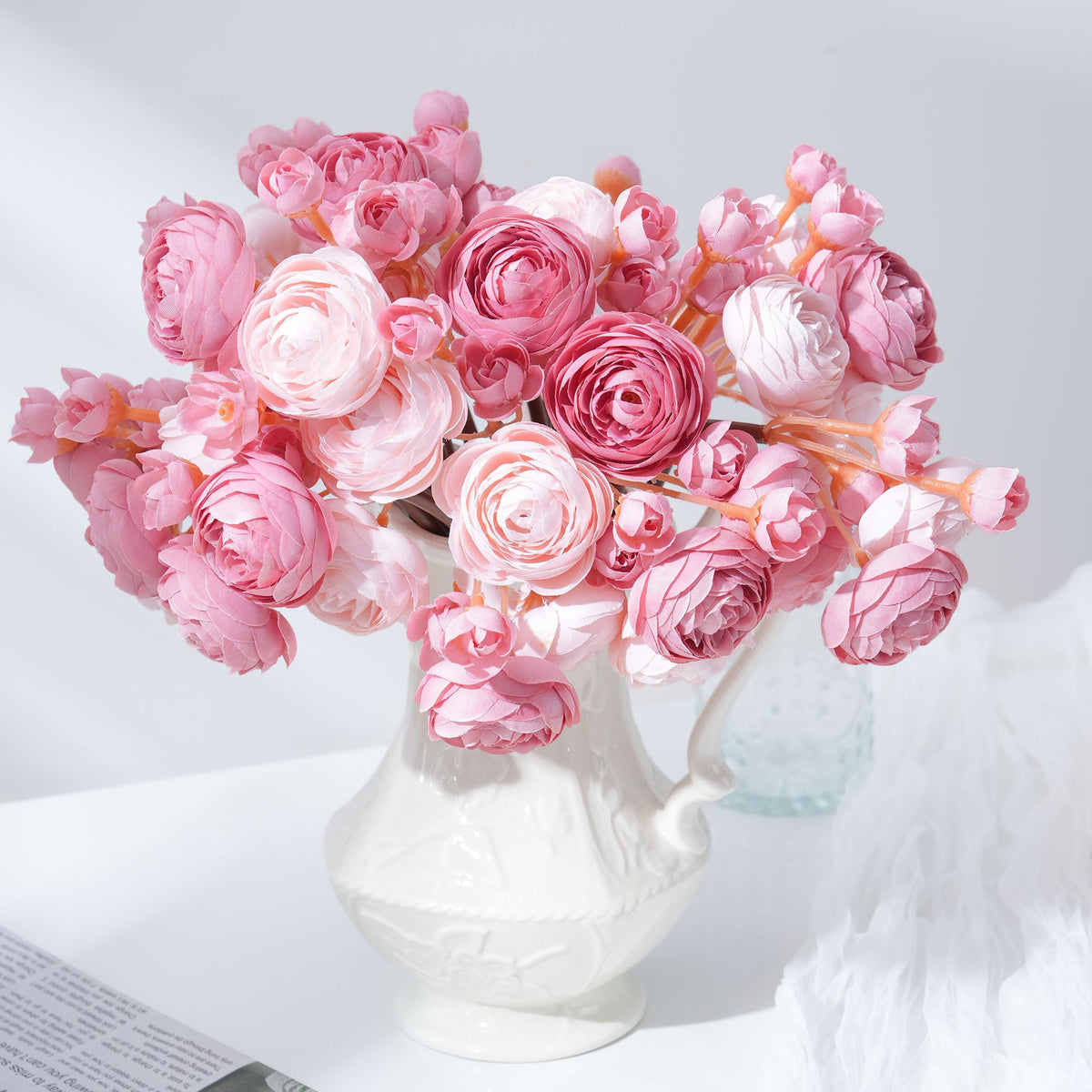 FancyPlus fade-resistant artificial flowers that stay vibrant without water or upkeep.