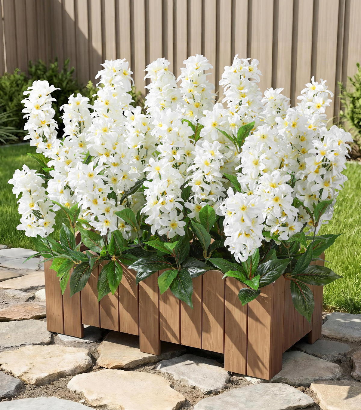FancyPlus hyacinth 3pc outdoor display for porch decor