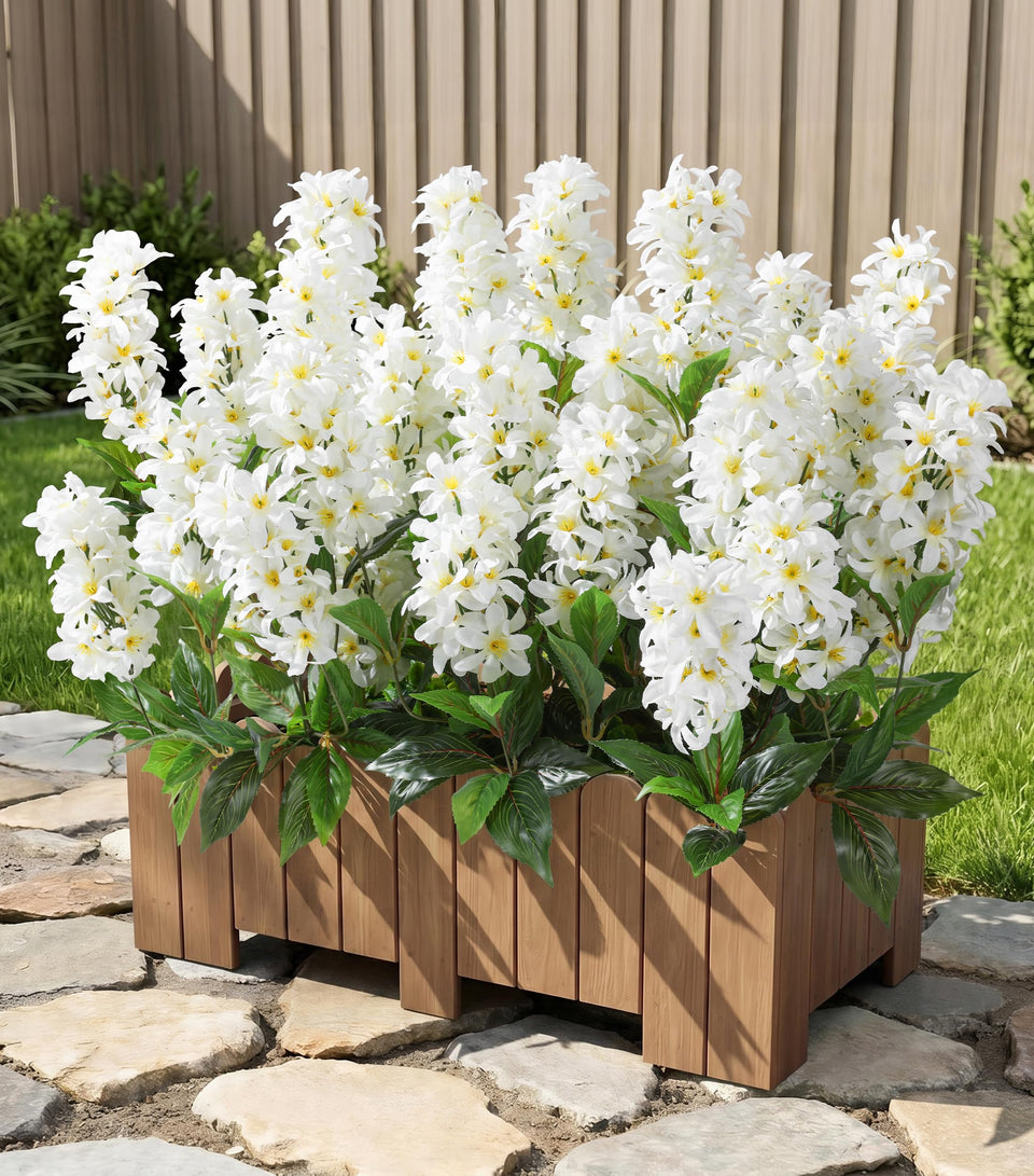 FancyPlus hyacinth 3pc outdoor display for porch decor