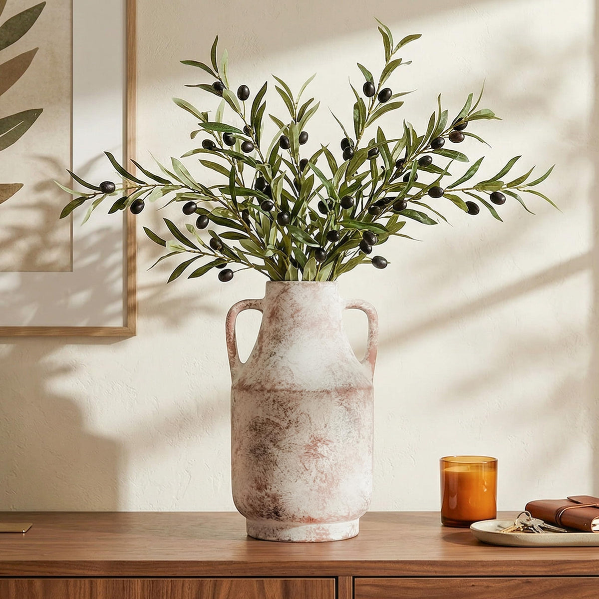 FancyPlus large centerpiece vase enhances dining and living room aesthetics.