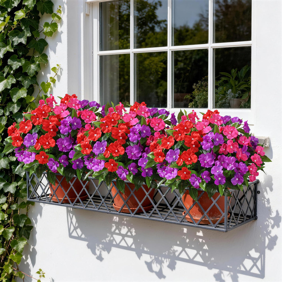 FancyPlus balcony display demonstrates versatile placement on patios and porches.