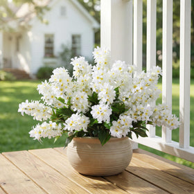FancyPlus outdoor faux plants creating easy garden accents