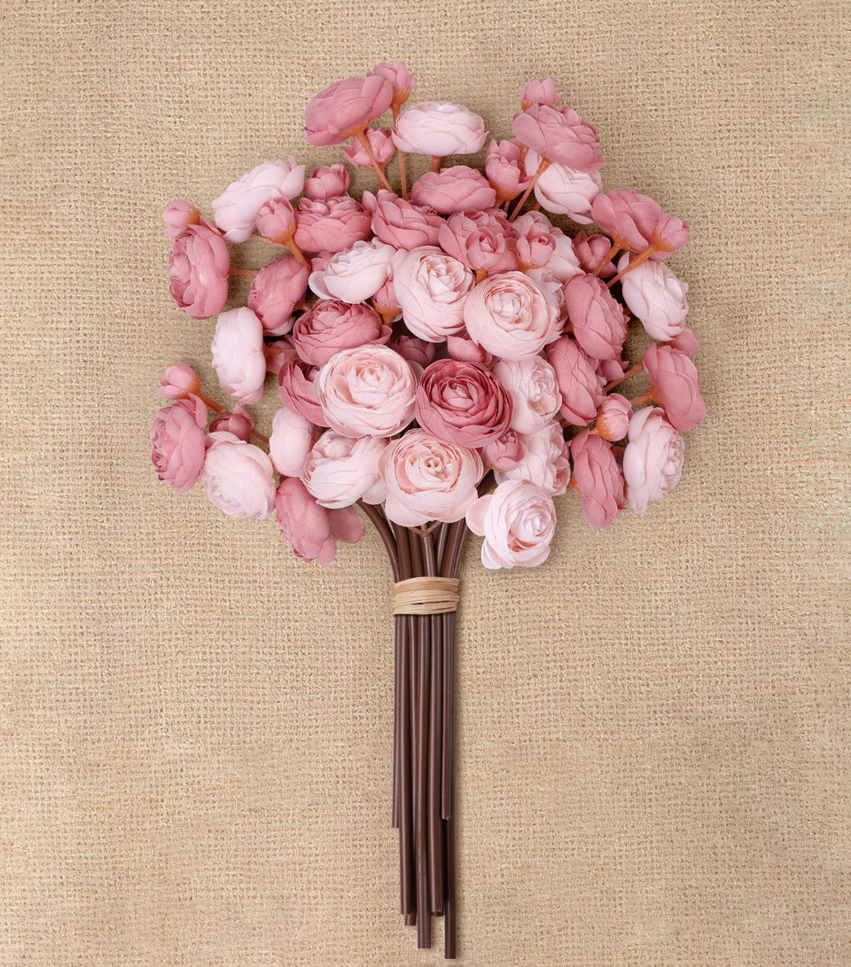 FancyPlus Ranunculus artificial flowers with 18 stems for lush, long-lasting centerpieces.