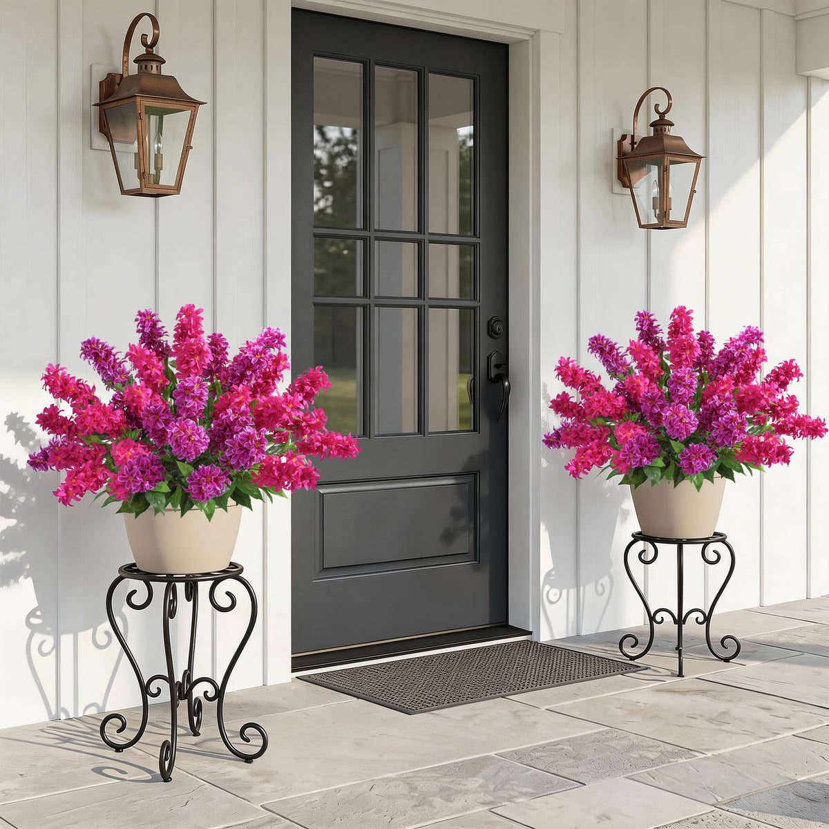 FancyPlus real touch silk flowers stay vibrant with no watering or pruning required