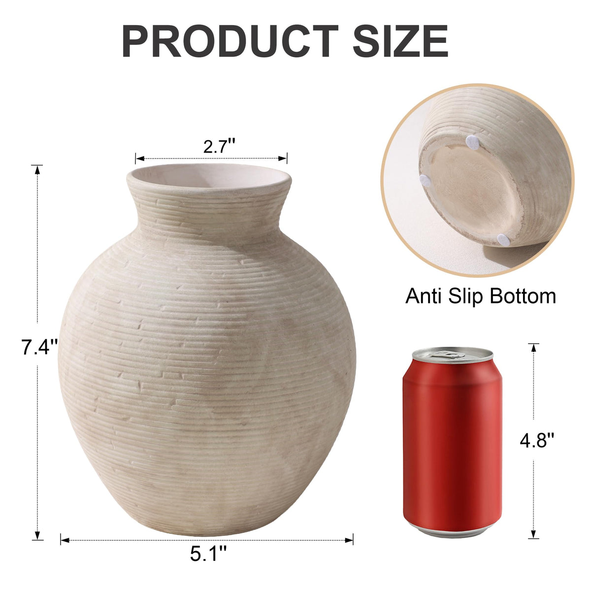 FancyPlus vase works as a centerpiece or accent piece in any room.
