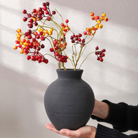 FancyPlus vase on entryway mantle as decorative accent