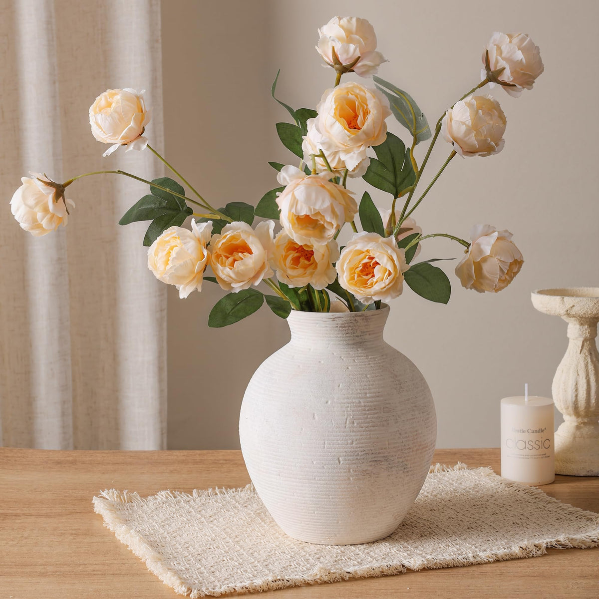 FancyPlus vase opening 3.3 inches suits bouquets and greenery