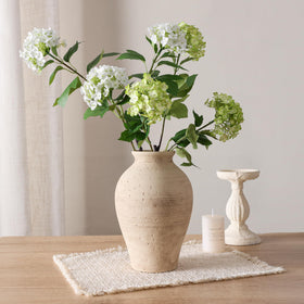 FancyPlus vintage vase with pampas grass styling for rustic decor
