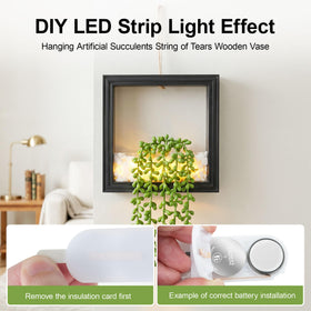 FancyPlus LED-lit wall decor creates a warm ambiance in any room.