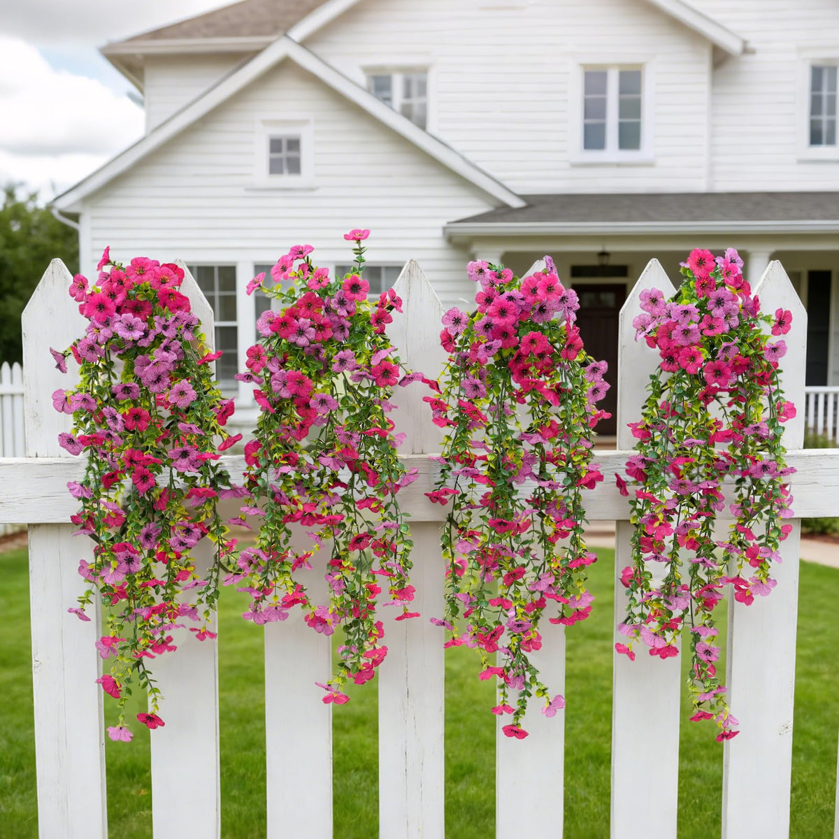 Fanfantoey artificial flowers with bendable stems for flexible arrangement