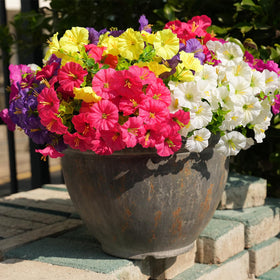 Fanfantoey patio-friendly faux plants resist outdoor weather.