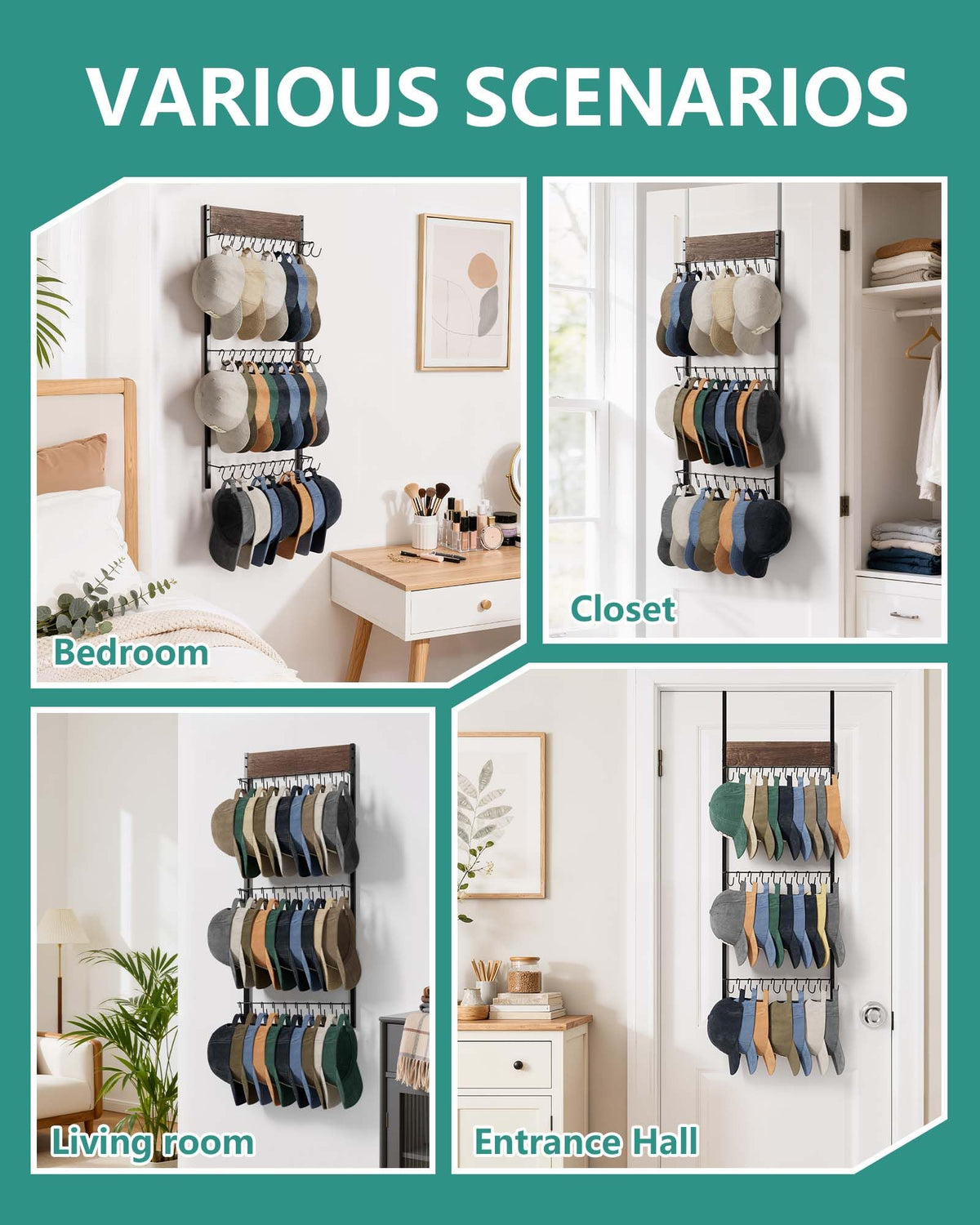 FANGSUN durable iron and wood construction for lasting storage