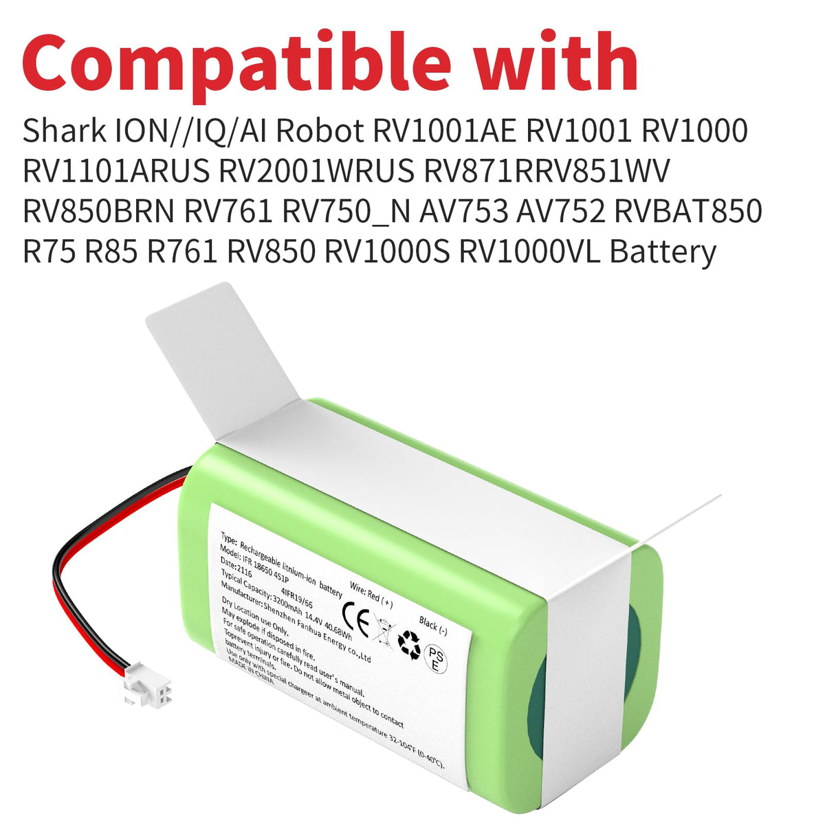Fanhua RVBAT850 is CE/ROHS certified with protective circuitry