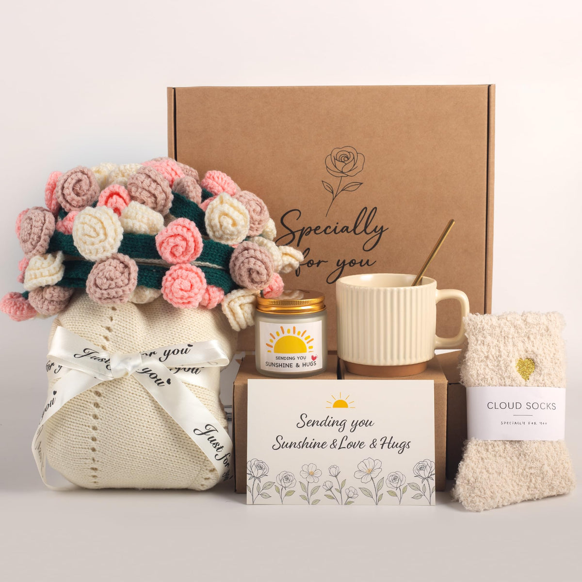 FantasDeck cozy socks and candle set for relaxing self-care evenings