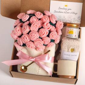 FantasDeck crochet flower throw blanket adds cozy warmth and decorative style to any space.