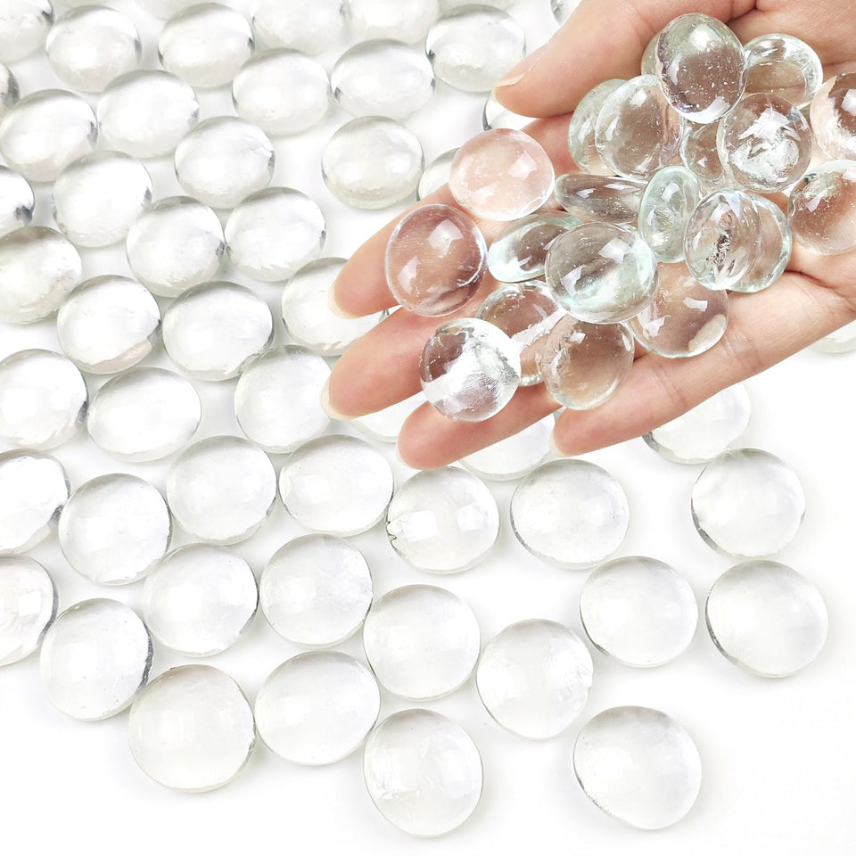 FANTIAN 10LB clear fire glass gems for fire pits and vases