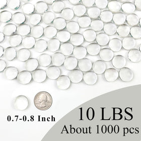 FANTIAN clear flat glass beads ideal for fire pits and candle displays