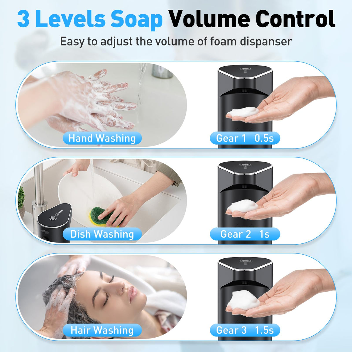 Fantictas 350ml capacity in a sleek black finish.