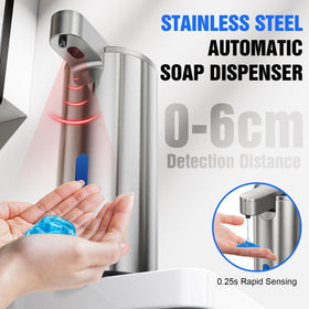 Fantictas 6 cm sensing range aids quick, hygienic handwashing.
