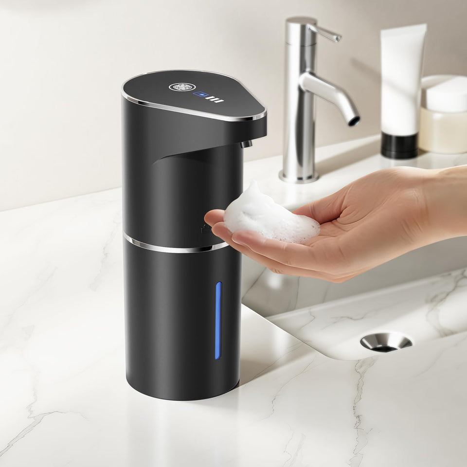 Fantictas wall mount automatic dispenser with touchless operation.