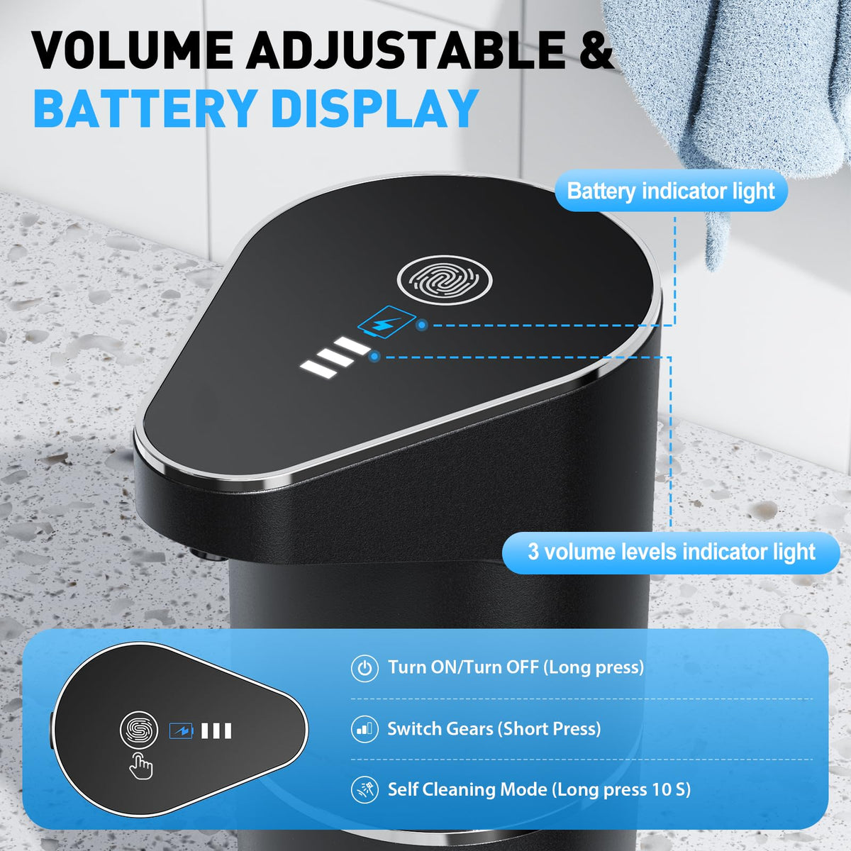 Fantictas rechargeable battery inside for long life.